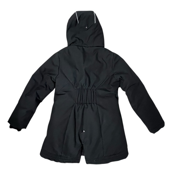 Champion Black Hooded Water Resistant Jacket - Size 6/6X - Picture 8 of 10